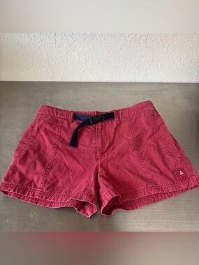 Vintage 90s/Y2K American Eagle Red Utility Mini Shorts✨